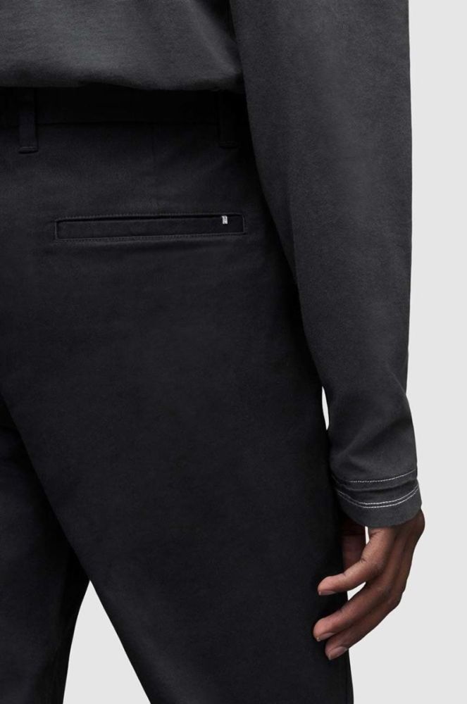 Штани AllSaints чоловічі колір бордовий фасон chinos фото 3