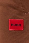 Бавовняні спортивні штани HUGO колір чорний меланж (3508727)