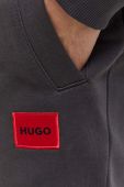 Бавовняні спортивні штани HUGO колір чорний меланж (3508717)