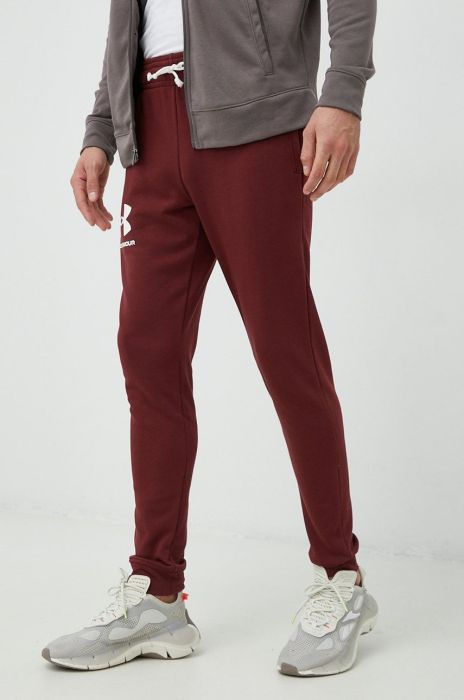 Штани Under Armour чоловічі колір коричневий однотонні 1361642-001