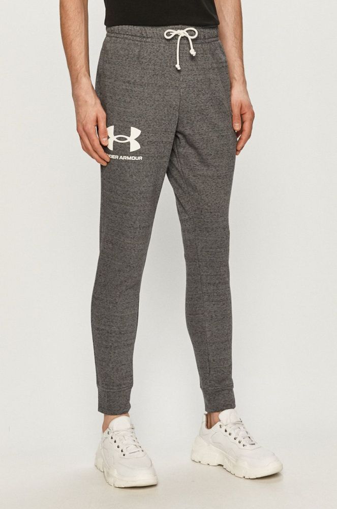 Штани Under Armour чоловічі колір сірий однотонні 1361642-001 (1319435)