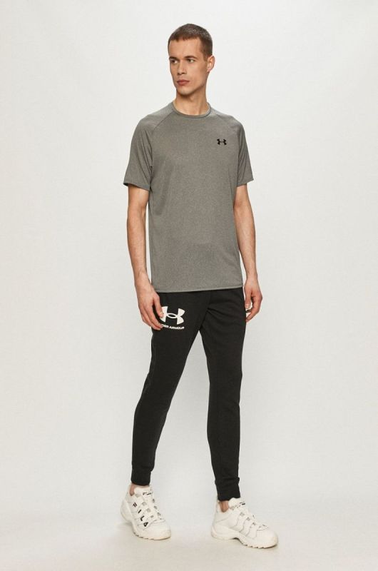Штани Under Armour чоловічі колір чорний однотонні 1361642-001 фото 2