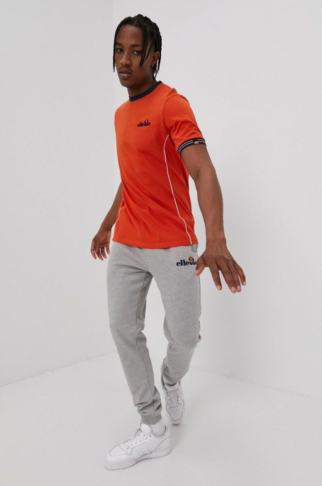 Штани Ellesse чоловічі колір сірий з аплікацією фото 2