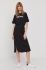 Сукня Dkny колір чорний midi пряма (1392252)