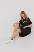 Сукня Dkny колір чорний midi пряма (1392252)