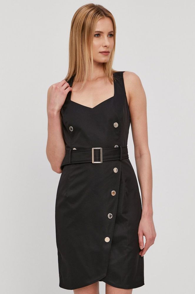 Сукня Morgan колір чорний mini пряма (1404712)