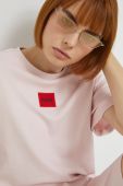 Сукня HUGO колір рожевий mini oversize