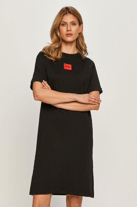 Сукня Hugo колір чорний mini oversize