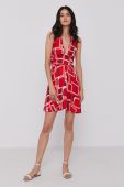 Сукня Sisley колір червоний mini розкльошена