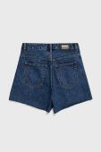 Джинсові шорти Dr. Denim жіночі колір синій гладкі висока посадка (1488277)