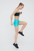 Шорти Under Armour жіночі колір зелений однотонні висока посадка