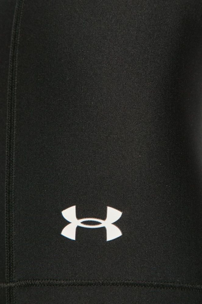 Шорти Under Armour жіночі колір чорний однотонні висока посадка фото 4