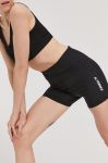 Шорти adidas Performance GQ1369 жіночі колір чорний з принтом висока посадка Шорти adidas Performance GQ1369 жіночі колір чорний з принтом висока посадка