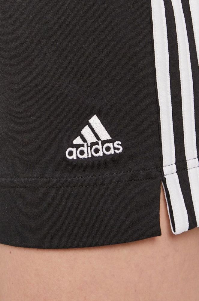 Шорти adidas жіночі колір чорний гладкі фото 4