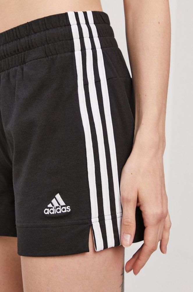 Шорти adidas жіночі колір чорний гладкі фото 5