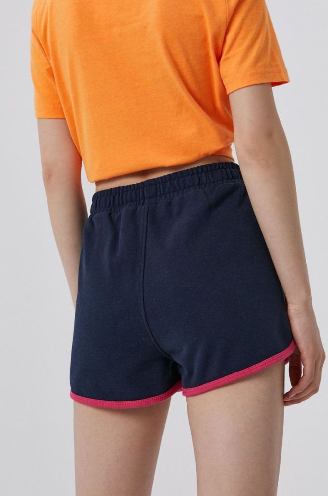 Шорти Superdry жіночі колір синій гладкі фото 3