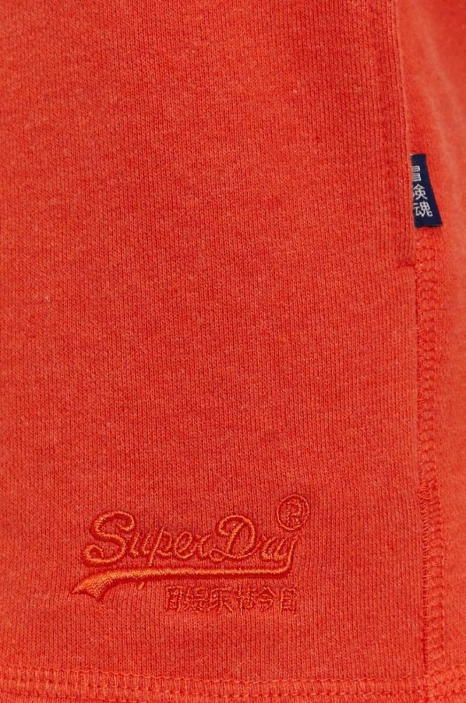 Шорти Superdry жіночі колір помаранчевий гладкі фото 4