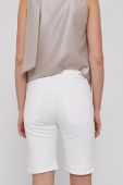 Шорти Pepe Jeans POPPY жіночі колір білий гладкі висока посадка