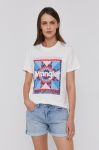 Джинсові бавовняні шорти Pepe Jeans жіночі гладкі колір блакитний Джинсові бавовняні шорти Pepe Jeans жіночі гладкі колір блакитний