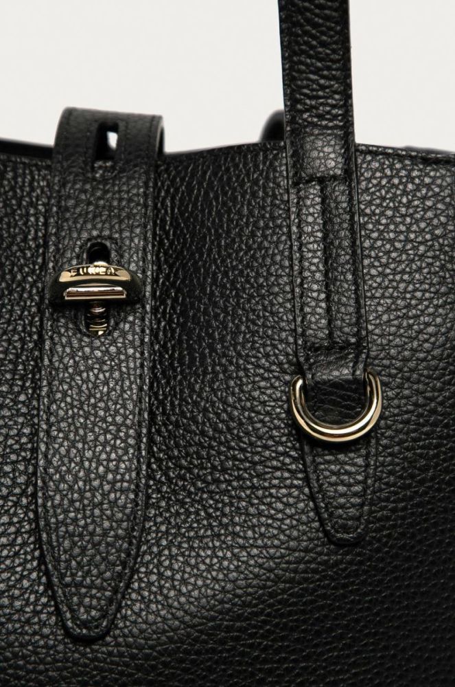 Furla - Шкіряна сумочка Net колір чорний фото 2