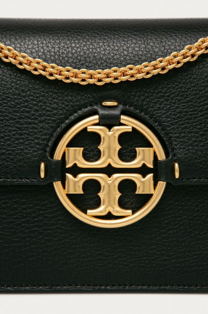Шкіряна сумочка Tory Burch колір чорний (1343338) фото 4