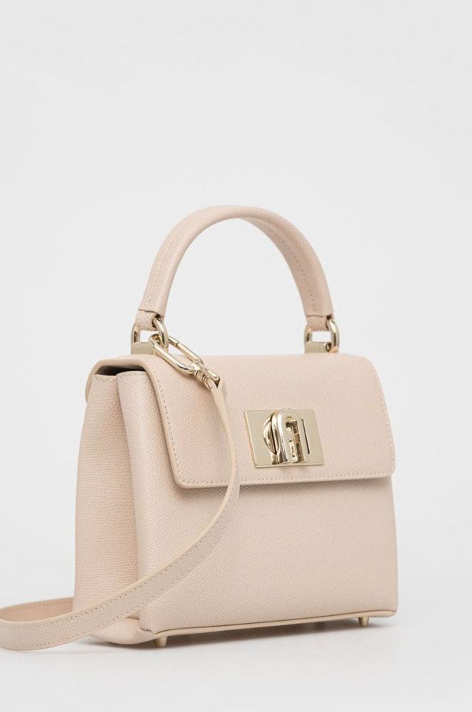 Furla Шкіряна сумочка 1927 колір бежевий (2335843) фото 2