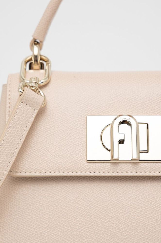 Furla Шкіряна сумочка 1927 колір бежевий (2335843) фото 4