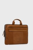 Шкіряна сумка Strellson колір коричневий
