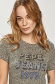 Pepe Jeans - Футболка Bibiana колір сірий