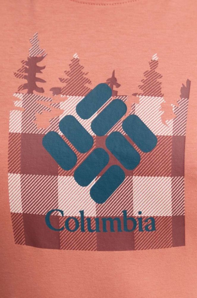 Спортивна футболка Columbia Sun Trek колір помаранчевий 1931753-103 фото 5