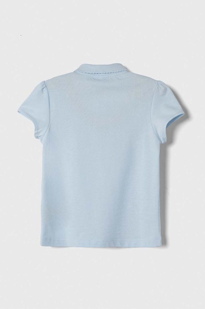 Lacoste Дитяча бавовняна футболка колір блакитний (3603869) фото 2