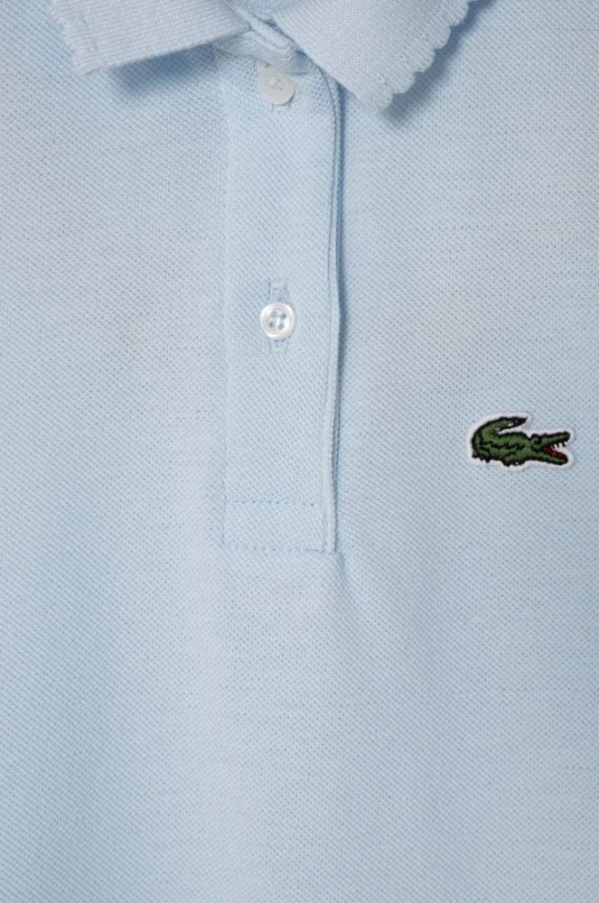 Lacoste Дитяча бавовняна футболка колір блакитний (3603869) фото 3