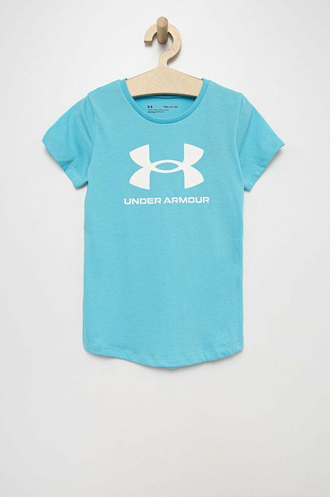 Дитяча футболка Under Armour 1361182 колір блакитний