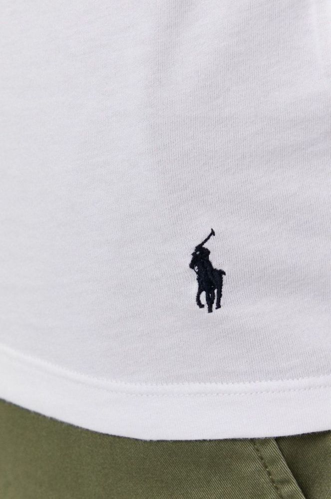 Футболка Polo Ralph Lauren (3-pack) чоловіча колір синій гладкий фото 12