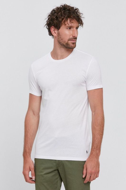 Футболка Polo Ralph Lauren (3-pack) чоловіча колір синій гладкий фото 2