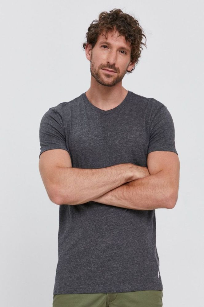 Футболка Polo Ralph Lauren (3-pack) чоловіча колір синій гладкий фото 3