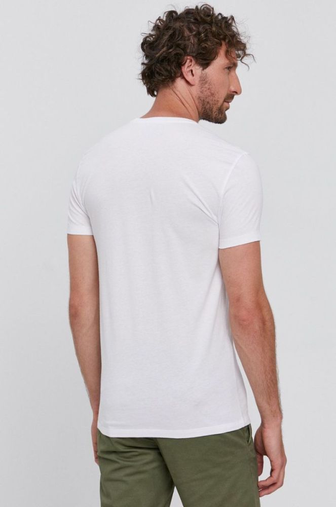Футболка Polo Ralph Lauren (3-pack) чоловіча колір синій гладкий фото 6