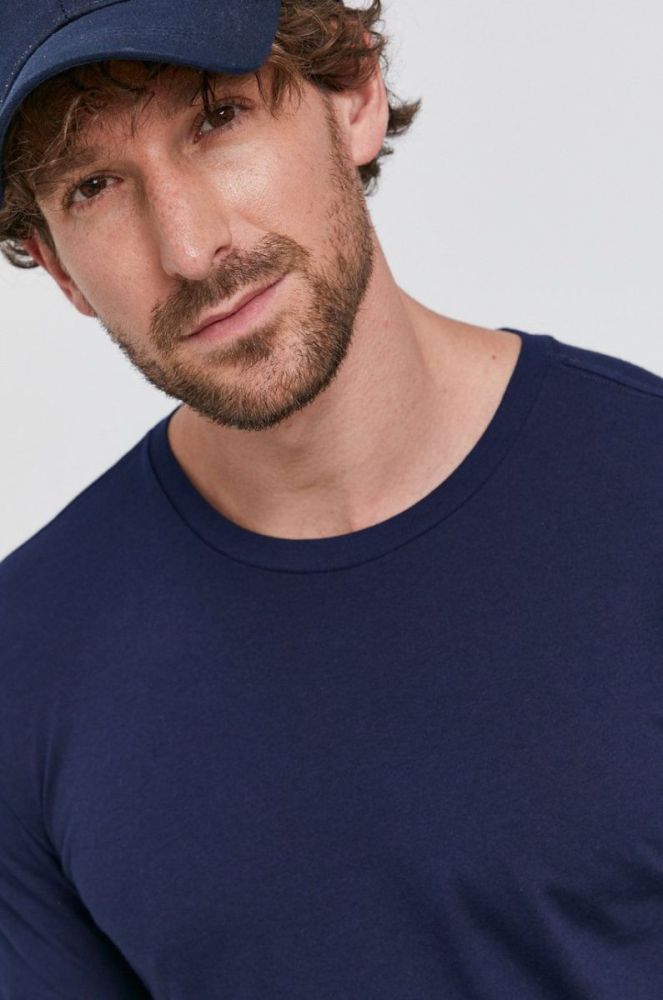 Футболка Polo Ralph Lauren (3-pack) чоловіча колір синій гладкий фото 8