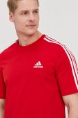 Футболка adidas чоловіча колір червоний з аплікацією