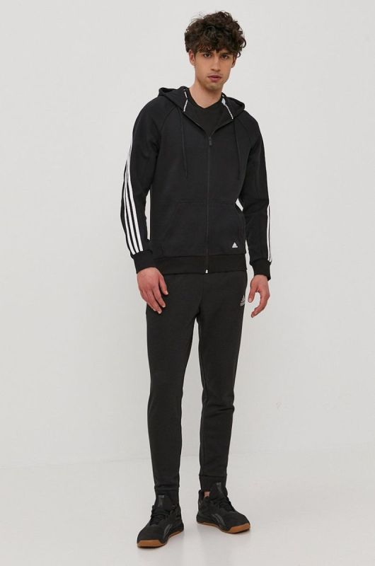 Футболка adidas Performance GN5720 чоловіча колір чорний з принтом фото 2
