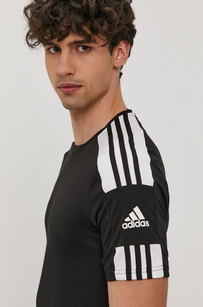 Футболка adidas Performance GN5720 чоловіча колір чорний з принтом фото 4