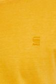 Бавовняна футболка G-Star Raw колір жовтий однотонний