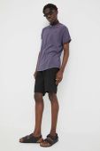 Бавовняна футболка G-Star Raw колір фіолетовий однотонний (3003042)