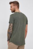 Бавовняна футболка G-Star Raw колір зелений однотонний (1897188)