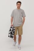 Футболка Dickies чоловіча колір сірий гладкий DK0A4TMOHG0-HEATHERGRE
