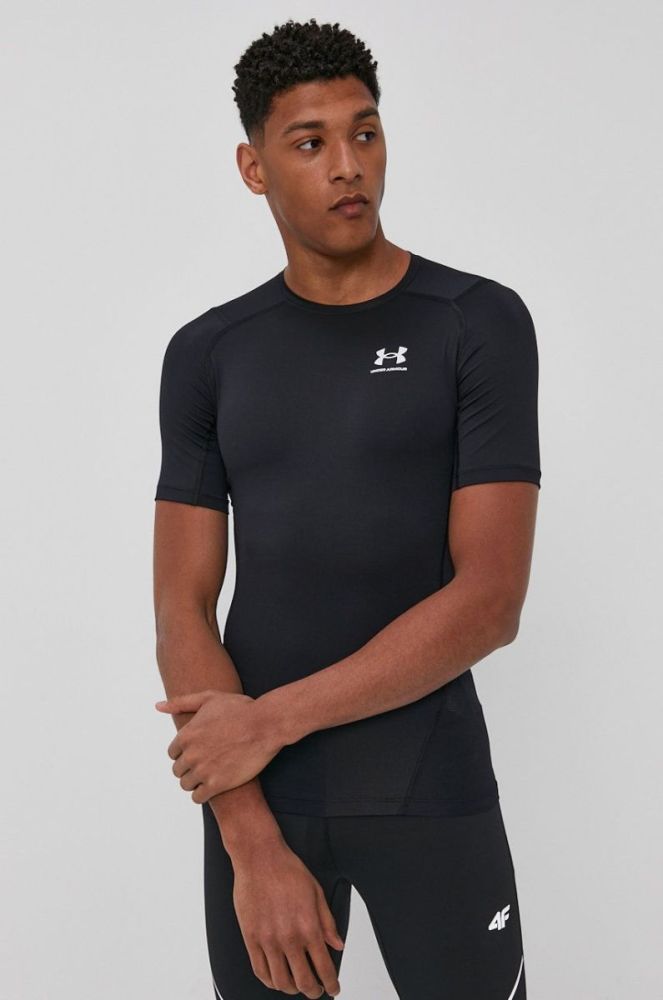 Тренувальна футболка Under Armour 1361518 колір чорний однотонний 1361518-410 фото 4