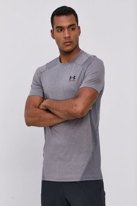 Тренувальна футболка Under Armour колір сірий однотонний 1361683-001