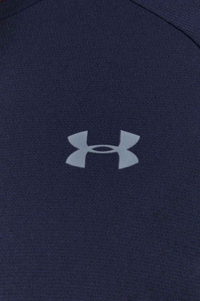 Футболка Under Armour 1345317 чоловіча колір синій гладкий фото 6