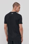Футболка Under Armour 1361673 чоловіча колір чорний з принтом 1361673-369