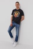 Футболка Wrangler чоловіча колір чорний з принтом